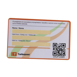 Full Color Plastic flat Barcode &amp;amp; QR code gift Card untuk promosi
