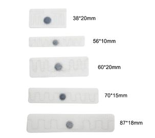 56 * 20mm Perekat Pakaian Stiker Bahan Tekstil / Tag RFID UHF Laundry