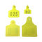 Barcode Rfid Pencetakan Logo Pasif Tag Telinga Hewan Uhf