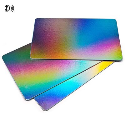 Kartu laser cetak khusus pabrik tahan air Advanced Glittering RFID PVC Card untuk kontrol akses Bisnis 13.56Mhz NFC Card