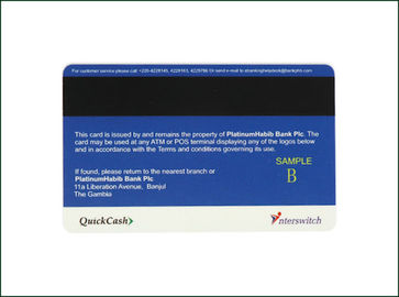 PVC Inkjet Contact Magnetic Stripe Card Mode Transmisi Data Paralel