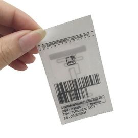 Manajemen Pakaian Mencetak Label Perawatan Cuci Label RFID Kustom Tag Untuk Pakaian
