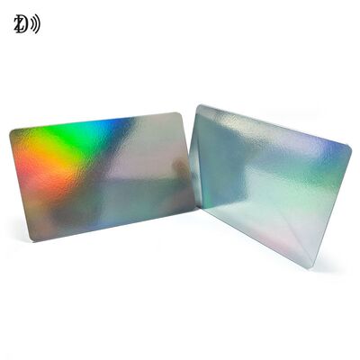 Kartu laser cetak khusus pabrik tahan air Advanced Glittering RFID PVC Card untuk kontrol akses Bisnis 13.56Mhz NFC Card