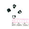 Bentuk Lingkaran Cincin Pigeon Rfid Pasif plastik Dengan Chips TK4100 134.2KHz