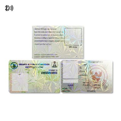Kartu Bisnis Emboss UV Cetak Kustom dengan NFC NTAG213 NTAG215 NTAG216