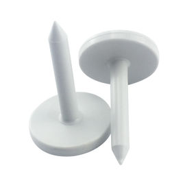 41 * 28mm Putih ABS RFID Tag Kuku Kayu Tahan Air Untuk Manajemen Hutan Pohon